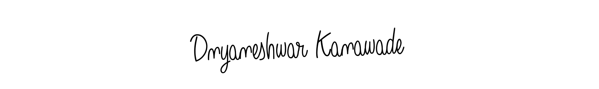 Make a beautiful signature design for name Dnyaneshwar Kanawade. With this signature (Angelique-Rose-font-FFP) style, you can create a handwritten signature for free. Dnyaneshwar Kanawade signature style 5 images and pictures png