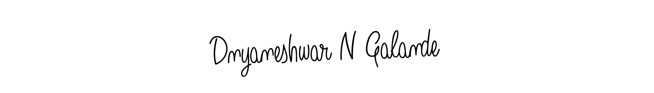 Use a signature maker to create a handwritten signature online. With this signature software, you can design (Angelique-Rose-font-FFP) your own signature for name Dnyaneshwar N Galande. Dnyaneshwar N Galande signature style 5 images and pictures png