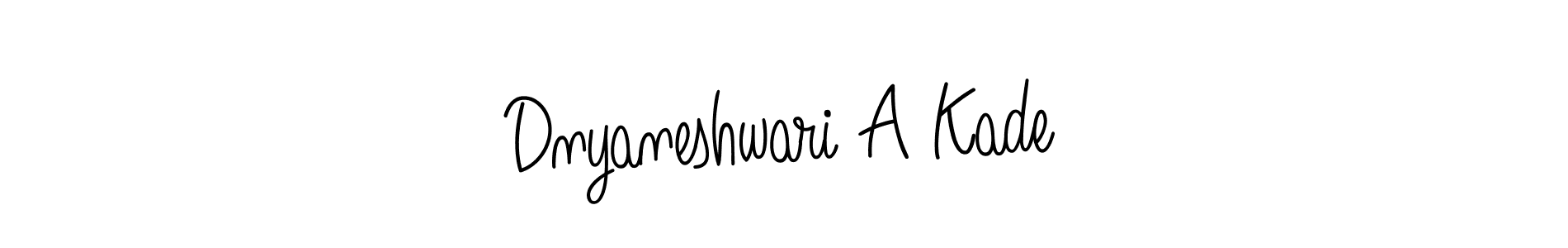 Also we have Dnyaneshwari A Kade name is the best signature style. Create professional handwritten signature collection using Angelique-Rose-font-FFP autograph style. Dnyaneshwari A Kade signature style 5 images and pictures png