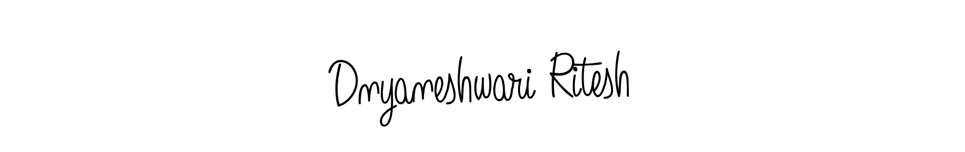 This is the best signature style for the Dnyaneshwari Ritesh name. Also you like these signature font (Angelique-Rose-font-FFP). Mix name signature. Dnyaneshwari Ritesh signature style 5 images and pictures png