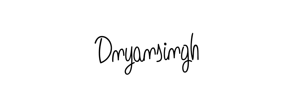 Use a signature maker to create a handwritten signature online. With this signature software, you can design (Angelique-Rose-font-FFP) your own signature for name Dnyansingh. Dnyansingh signature style 5 images and pictures png