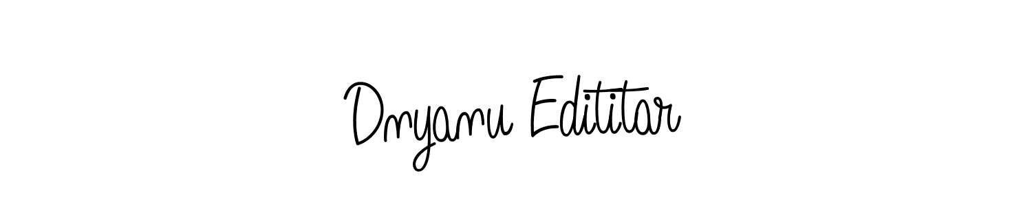 How to Draw Dnyanu Edititar signature style? Angelique-Rose-font-FFP is a latest design signature styles for name Dnyanu Edititar. Dnyanu Edititar signature style 5 images and pictures png
