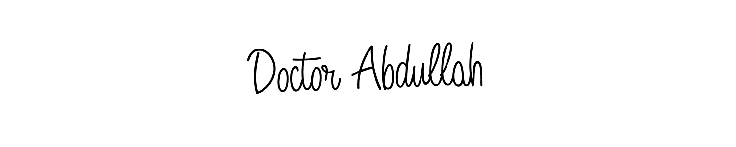 How to make Doctor Abdullah signature? Angelique-Rose-font-FFP is a professional autograph style. Create handwritten signature for Doctor Abdullah name. Doctor Abdullah signature style 5 images and pictures png