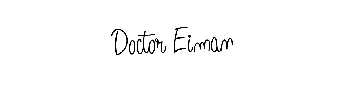 Angelique-Rose-font-FFP is a professional signature style that is perfect for those who want to add a touch of class to their signature. It is also a great choice for those who want to make their signature more unique. Get Doctor Eiman name to fancy signature for free. Doctor Eiman signature style 5 images and pictures png