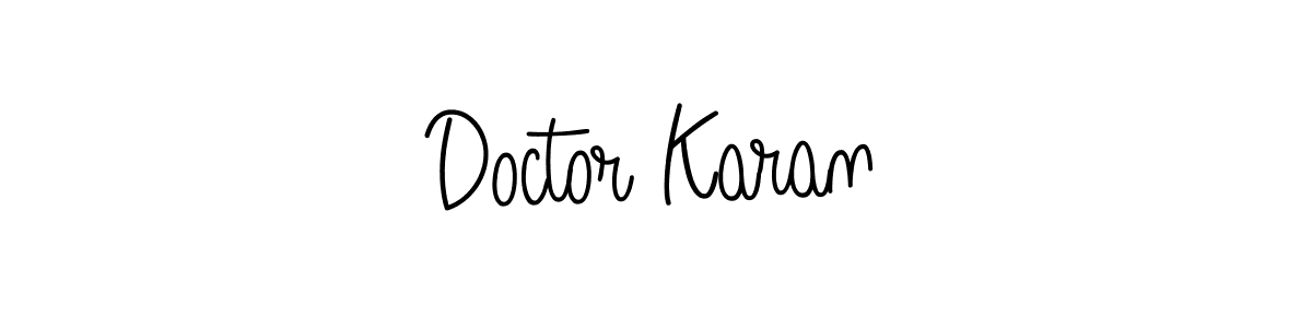 How to make Doctor Karan signature? Angelique-Rose-font-FFP is a professional autograph style. Create handwritten signature for Doctor Karan name. Doctor Karan signature style 5 images and pictures png
