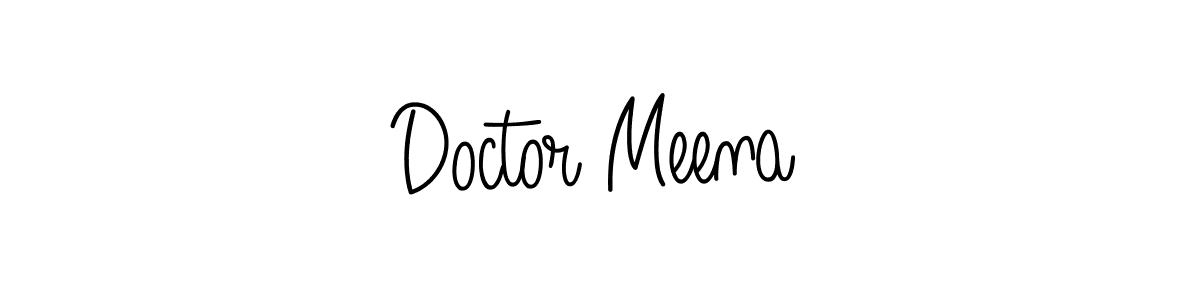 How to make Doctor Meena signature? Angelique-Rose-font-FFP is a professional autograph style. Create handwritten signature for Doctor Meena name. Doctor Meena signature style 5 images and pictures png