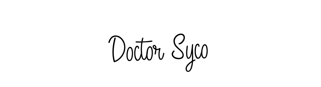 Doctor Syco stylish signature style. Best Handwritten Sign (Angelique-Rose-font-FFP) for my name. Handwritten Signature Collection Ideas for my name Doctor Syco. Doctor Syco signature style 5 images and pictures png