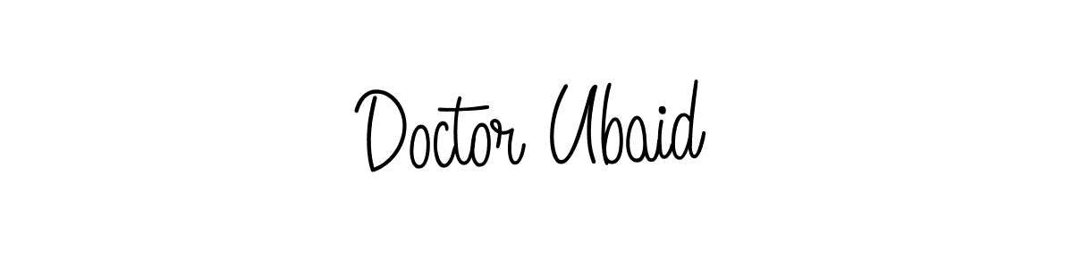How to make Doctor Ubaid name signature. Use Angelique-Rose-font-FFP style for creating short signs online. This is the latest handwritten sign. Doctor Ubaid signature style 5 images and pictures png