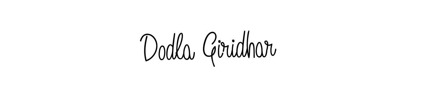 Create a beautiful signature design for name Dodla Giridhar. With this signature (Angelique-Rose-font-FFP) fonts, you can make a handwritten signature for free. Dodla Giridhar signature style 5 images and pictures png