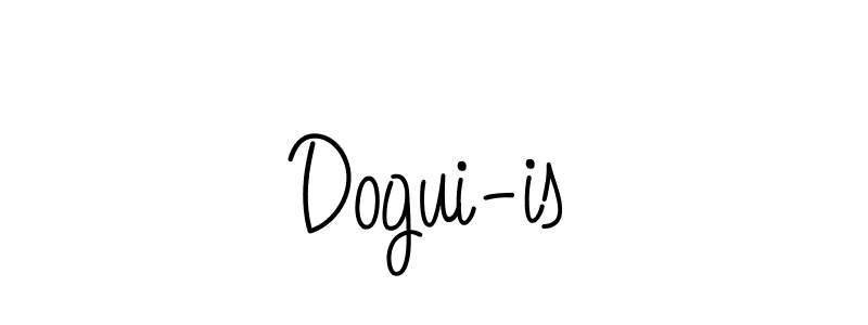 Use a signature maker to create a handwritten signature online. With this signature software, you can design (Angelique-Rose-font-FFP) your own signature for name Dogui-is. Dogui-is signature style 5 images and pictures png