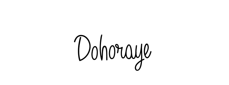 Design your own signature with our free online signature maker. With this signature software, you can create a handwritten (Angelique-Rose-font-FFP) signature for name Dohoraye. Dohoraye signature style 5 images and pictures png