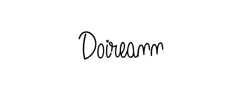 The best way (Angelique-Rose-font-FFP) to make a short signature is to pick only two or three words in your name. The name Doireann include a total of six letters. For converting this name. Doireann signature style 5 images and pictures png