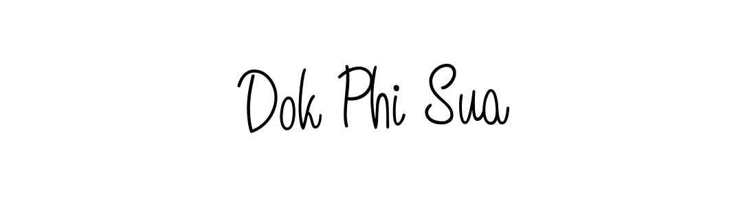 How to Draw Dok Phi Sua signature style? Angelique-Rose-font-FFP is a latest design signature styles for name Dok Phi Sua. Dok Phi Sua signature style 5 images and pictures png