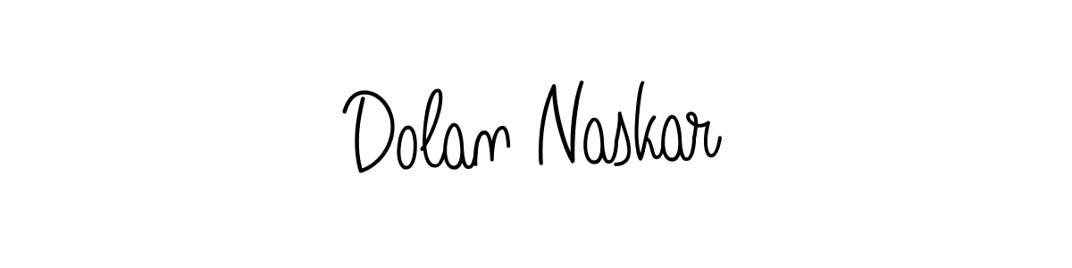 How to make Dolan Naskar name signature. Use Angelique-Rose-font-FFP style for creating short signs online. This is the latest handwritten sign. Dolan Naskar signature style 5 images and pictures png
