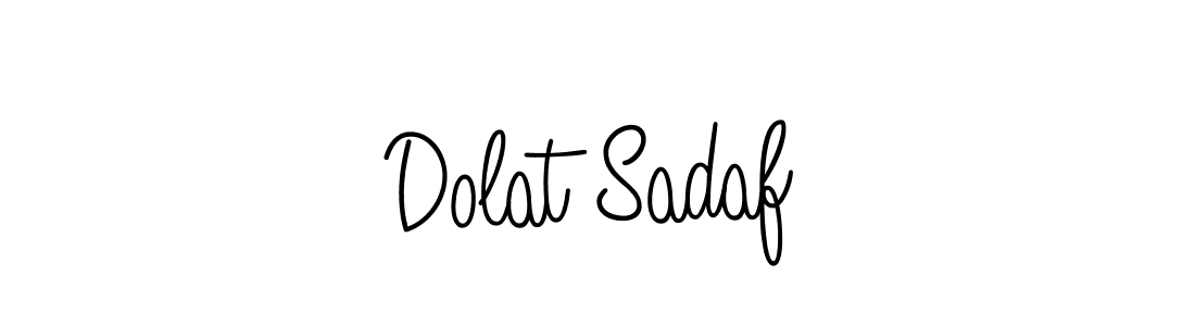 It looks lik you need a new signature style for name Dolat Sadaf. Design unique handwritten (Angelique-Rose-font-FFP) signature with our free signature maker in just a few clicks. Dolat Sadaf signature style 5 images and pictures png