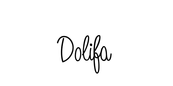 Dolifa stylish signature style. Best Handwritten Sign (Angelique-Rose-font-FFP) for my name. Handwritten Signature Collection Ideas for my name Dolifa. Dolifa signature style 5 images and pictures png