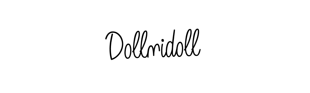 Create a beautiful signature design for name Dollnidoll. With this signature (Angelique-Rose-font-FFP) fonts, you can make a handwritten signature for free. Dollnidoll signature style 5 images and pictures png