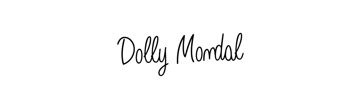 Use a signature maker to create a handwritten signature online. With this signature software, you can design (Angelique-Rose-font-FFP) your own signature for name Dolly Mondal. Dolly Mondal signature style 5 images and pictures png