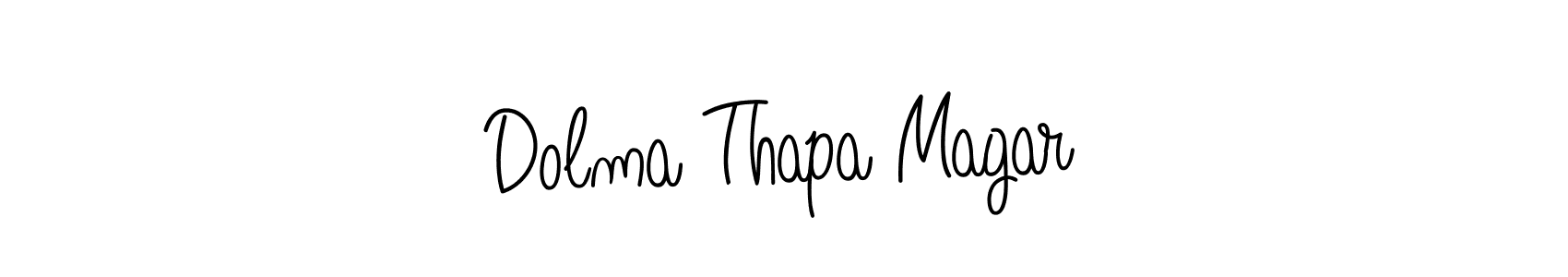 Make a short Dolma Thapa Magar signature style. Manage your documents anywhere anytime using Angelique-Rose-font-FFP. Create and add eSignatures, submit forms, share and send files easily. Dolma Thapa Magar signature style 5 images and pictures png