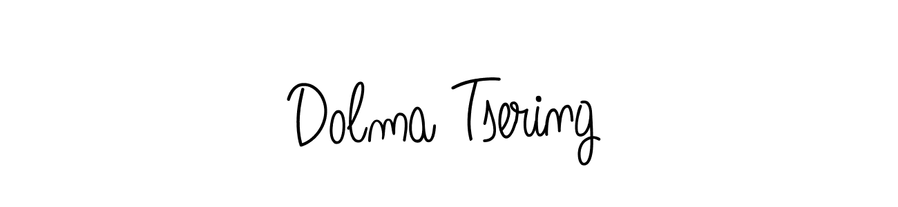 How to make Dolma Tsering signature? Angelique-Rose-font-FFP is a professional autograph style. Create handwritten signature for Dolma Tsering name. Dolma Tsering signature style 5 images and pictures png