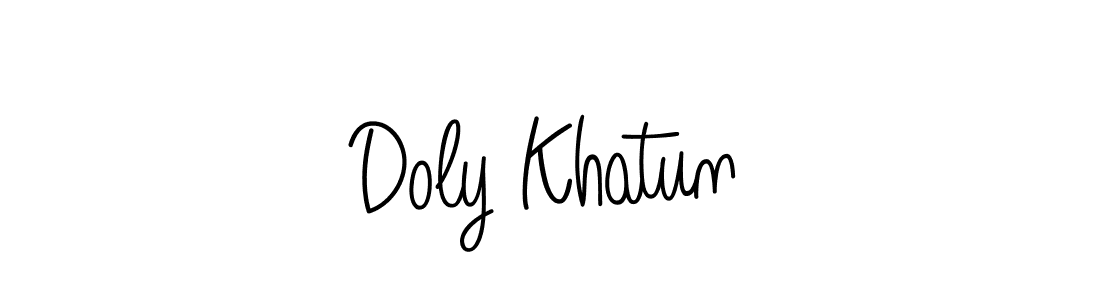 Design your own signature with our free online signature maker. With this signature software, you can create a handwritten (Angelique-Rose-font-FFP) signature for name Doly Khatun. Doly Khatun signature style 5 images and pictures png