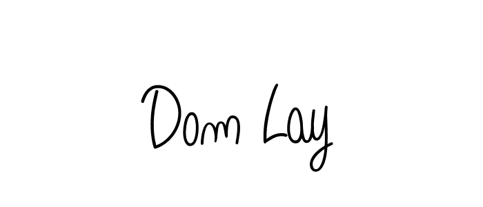 How to make Dom Lay signature? Angelique-Rose-font-FFP is a professional autograph style. Create handwritten signature for Dom Lay name. Dom Lay signature style 5 images and pictures png