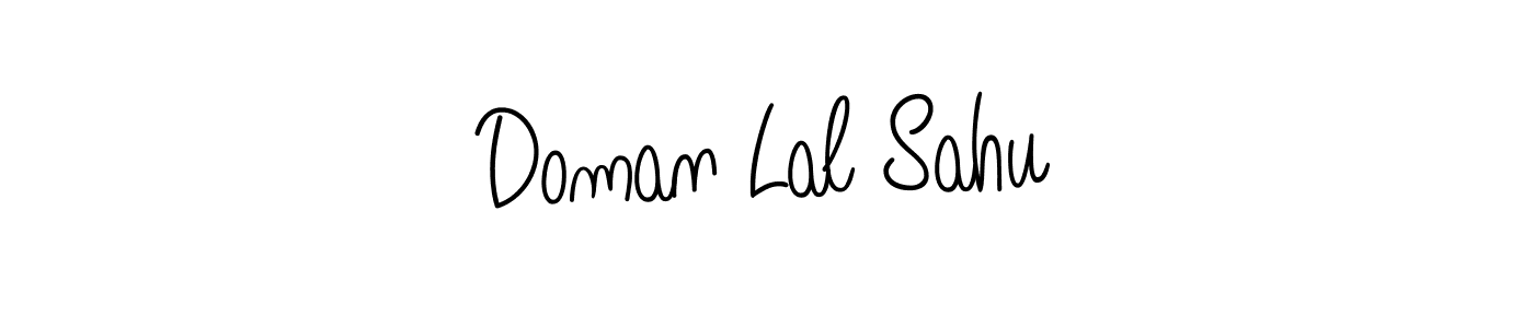 Design your own signature with our free online signature maker. With this signature software, you can create a handwritten (Angelique-Rose-font-FFP) signature for name Doman Lal Sahu. Doman Lal Sahu signature style 5 images and pictures png