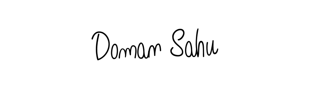 if you are searching for the best signature style for your name Doman Sahu. so please give up your signature search. here we have designed multiple signature styles  using Angelique-Rose-font-FFP. Doman Sahu signature style 5 images and pictures png