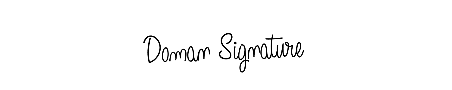 Create a beautiful signature design for name Doman Signature. With this signature (Angelique-Rose-font-FFP) fonts, you can make a handwritten signature for free. Doman Signature signature style 5 images and pictures png