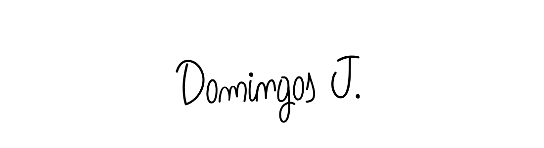 Make a beautiful signature design for name Domingos J.. With this signature (Angelique-Rose-font-FFP) style, you can create a handwritten signature for free. Domingos J. signature style 5 images and pictures png