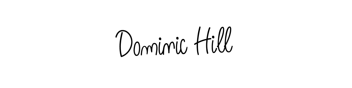How to make Dominic Hill name signature. Use Angelique-Rose-font-FFP style for creating short signs online. This is the latest handwritten sign. Dominic Hill signature style 5 images and pictures png
