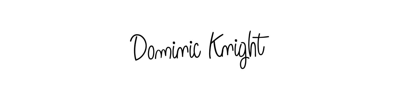 Use a signature maker to create a handwritten signature online. With this signature software, you can design (Angelique-Rose-font-FFP) your own signature for name Dominic Knight. Dominic Knight signature style 5 images and pictures png