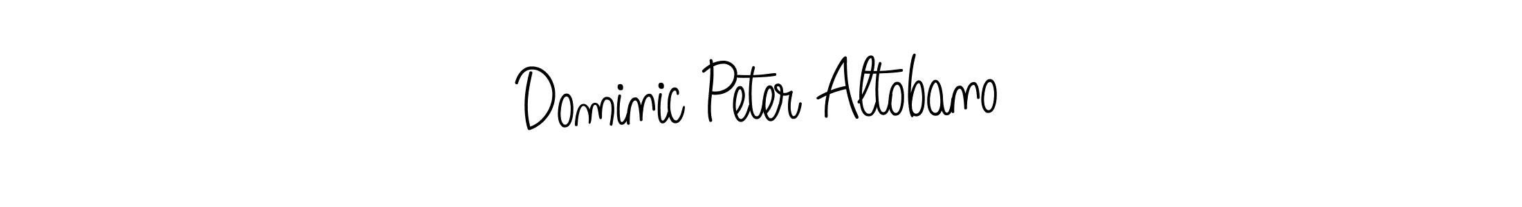 Make a beautiful signature design for name Dominic Peter Altobano. With this signature (Angelique-Rose-font-FFP) style, you can create a handwritten signature for free. Dominic Peter Altobano signature style 5 images and pictures png