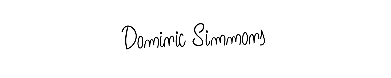 The best way (Angelique-Rose-font-FFP) to make a short signature is to pick only two or three words in your name. The name Dominic Simmons include a total of six letters. For converting this name. Dominic Simmons signature style 5 images and pictures png