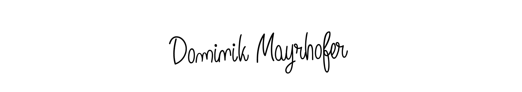 How to make Dominik Mayrhofer name signature. Use Angelique-Rose-font-FFP style for creating short signs online. This is the latest handwritten sign. Dominik Mayrhofer signature style 5 images and pictures png