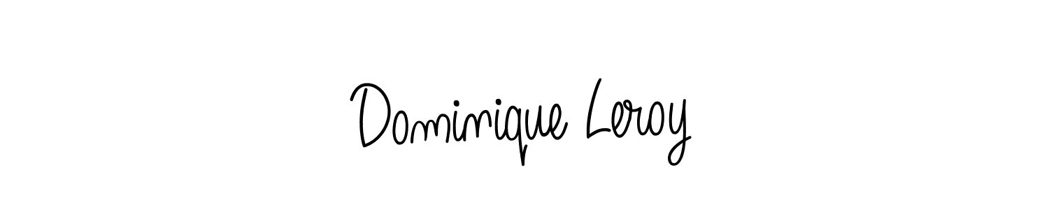 How to make Dominique Leroy name signature. Use Angelique-Rose-font-FFP style for creating short signs online. This is the latest handwritten sign. Dominique Leroy signature style 5 images and pictures png