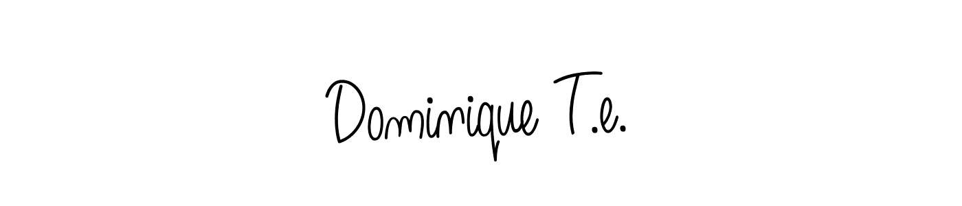 Also You can easily find your signature by using the search form. We will create Dominique T.e. name handwritten signature images for you free of cost using Angelique-Rose-font-FFP sign style. Dominique T.e. signature style 5 images and pictures png