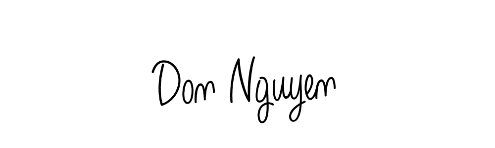 Design your own signature with our free online signature maker. With this signature software, you can create a handwritten (Angelique-Rose-font-FFP) signature for name Don Nguyen. Don Nguyen signature style 5 images and pictures png
