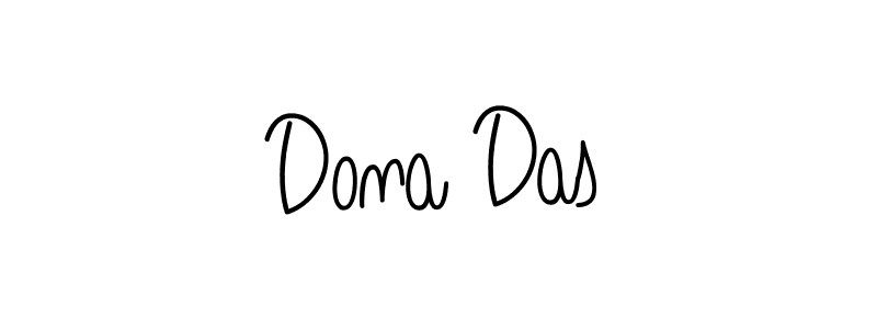 How to make Dona Das name signature. Use Angelique-Rose-font-FFP style for creating short signs online. This is the latest handwritten sign. Dona Das signature style 5 images and pictures png