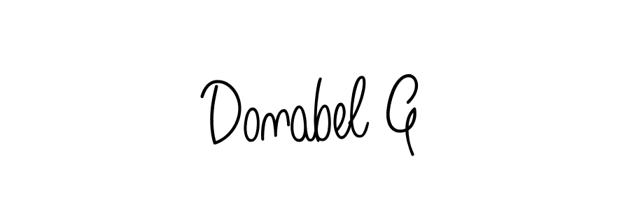 How to Draw Donabel G signature style? Angelique-Rose-font-FFP is a latest design signature styles for name Donabel G. Donabel G signature style 5 images and pictures png