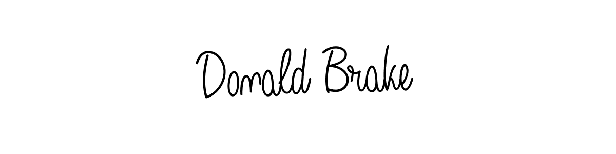 Make a beautiful signature design for name Donald Brake. With this signature (Angelique-Rose-font-FFP) style, you can create a handwritten signature for free. Donald Brake signature style 5 images and pictures png