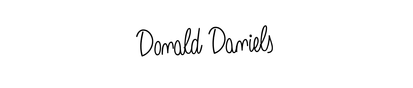 The best way (Angelique-Rose-font-FFP) to make a short signature is to pick only two or three words in your name. The name Donald Daniels include a total of six letters. For converting this name. Donald Daniels signature style 5 images and pictures png