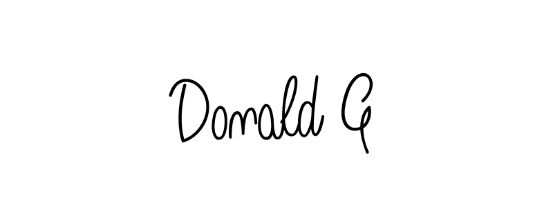 Angelique-Rose-font-FFP is a professional signature style that is perfect for those who want to add a touch of class to their signature. It is also a great choice for those who want to make their signature more unique. Get Donald G name to fancy signature for free. Donald G signature style 5 images and pictures png