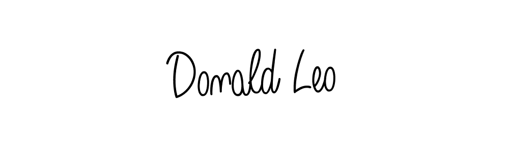 The best way (Angelique-Rose-font-FFP) to make a short signature is to pick only two or three words in your name. The name Donald Leo include a total of six letters. For converting this name. Donald Leo signature style 5 images and pictures png