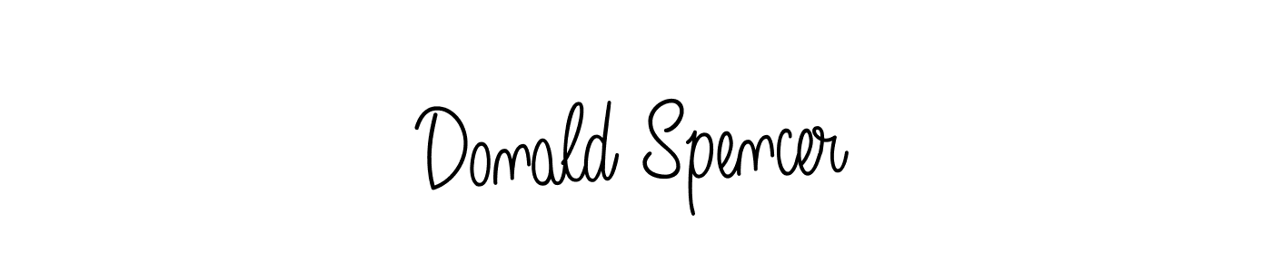 Donald Spencer stylish signature style. Best Handwritten Sign (Angelique-Rose-font-FFP) for my name. Handwritten Signature Collection Ideas for my name Donald Spencer. Donald Spencer signature style 5 images and pictures png