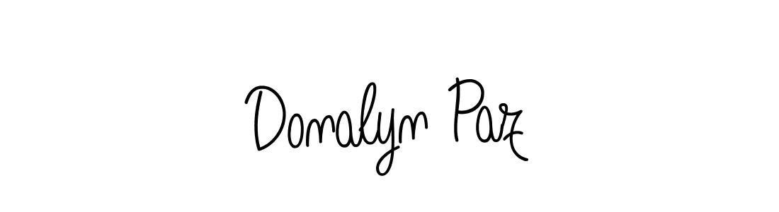 How to make Donalyn Paz signature? Angelique-Rose-font-FFP is a professional autograph style. Create handwritten signature for Donalyn Paz name. Donalyn Paz signature style 5 images and pictures png