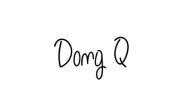 How to Draw Dong Q signature style? Angelique-Rose-font-FFP is a latest design signature styles for name Dong Q. Dong Q signature style 5 images and pictures png