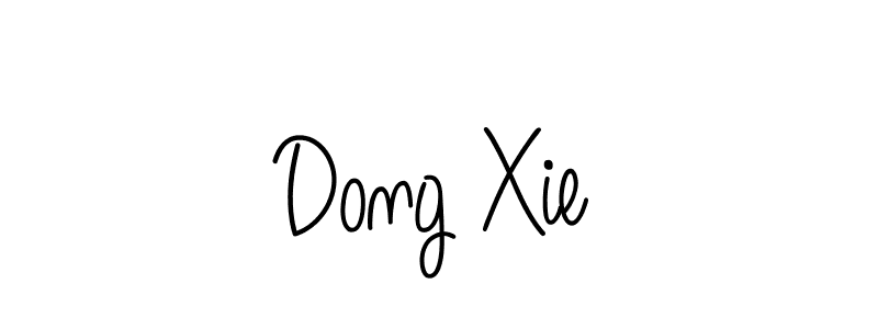 You should practise on your own different ways (Angelique-Rose-font-FFP) to write your name (Dong Xie) in signature. don't let someone else do it for you. Dong Xie signature style 5 images and pictures png
