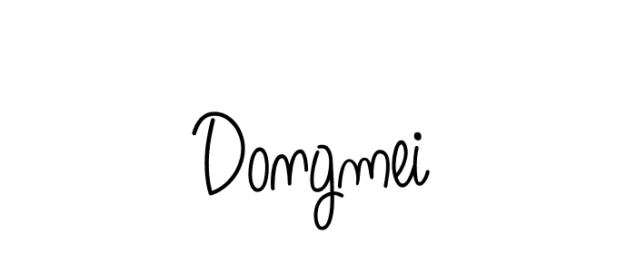 Create a beautiful signature design for name Dongmei. With this signature (Angelique-Rose-font-FFP) fonts, you can make a handwritten signature for free. Dongmei signature style 5 images and pictures png