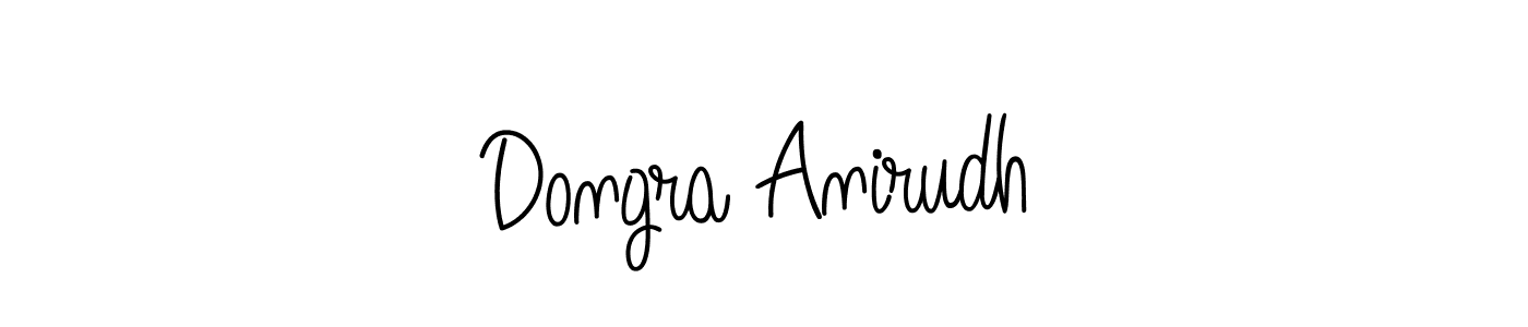 Make a beautiful signature design for name Dongra Anirudh. With this signature (Angelique-Rose-font-FFP) style, you can create a handwritten signature for free. Dongra Anirudh signature style 5 images and pictures png